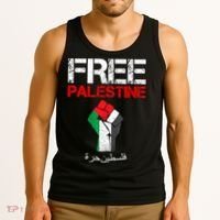 Free Palestine Gaza Palestinian Fist Tank Top thumb 3