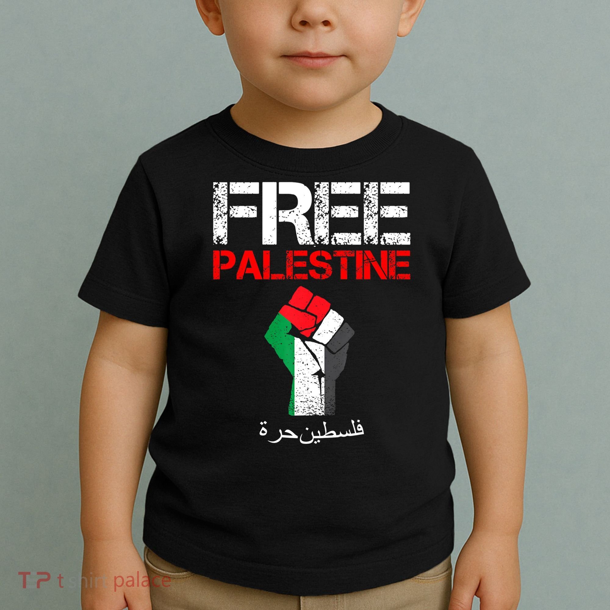 Free Palestine Gaza Palestinian Fist Toddler T-Shirt