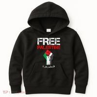 Free Palestine Gaza Palestinian Fist Kids Hoodie thumb 0