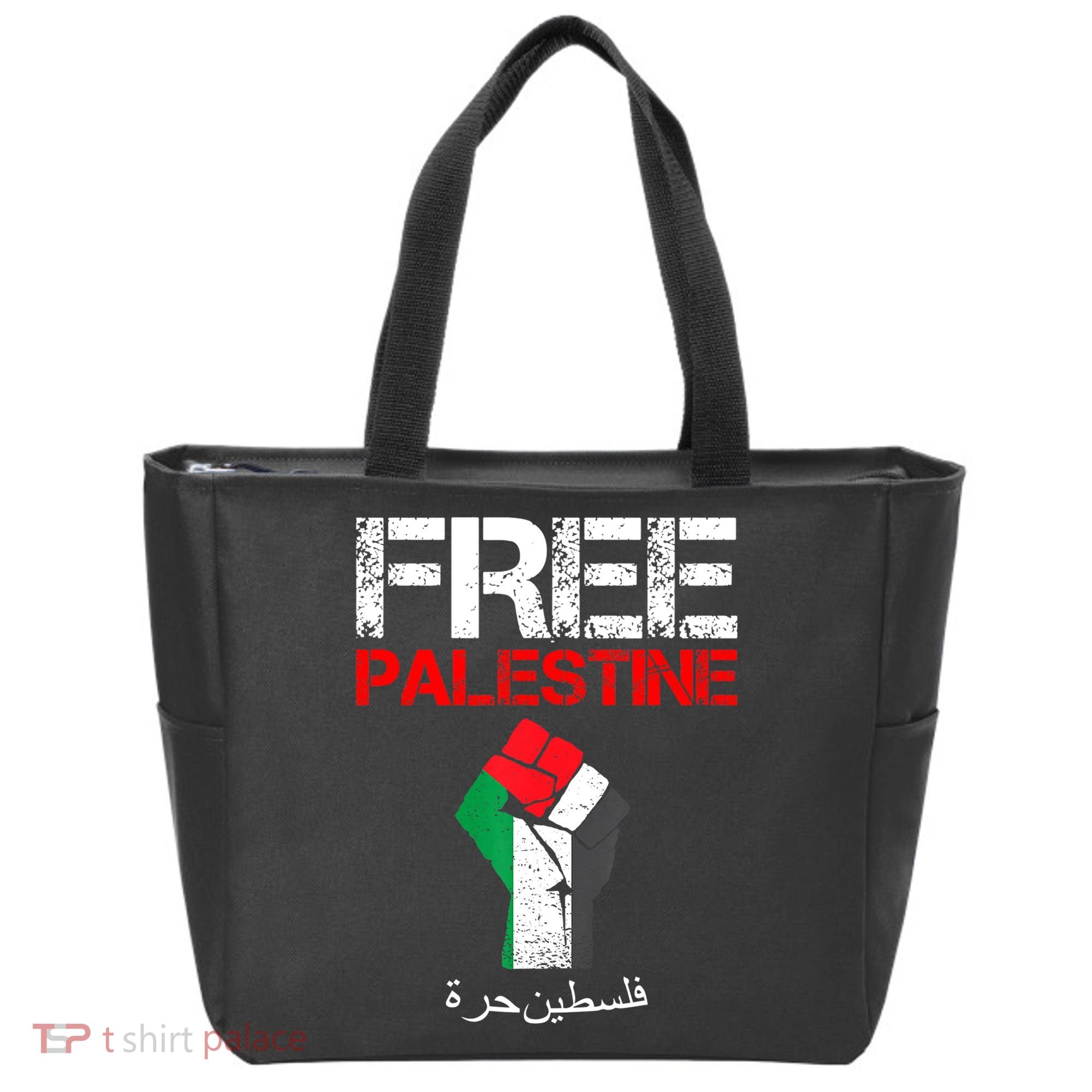 Free Palestine Gaza Palestinian Fist Tote Bag