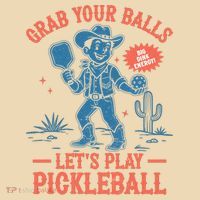 Funny Pickleball Grab Your Balls Tote Bag thumb 4