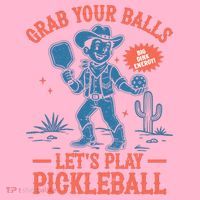 Funny Pickleball Grab Your Balls Coaster thumb 2