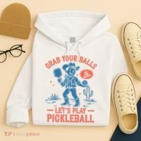 Funny Pickleball Grab Your Balls Hoodie thumb 4