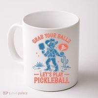 Funny Pickleball Grab Your Balls Coffee Mug thumb 0