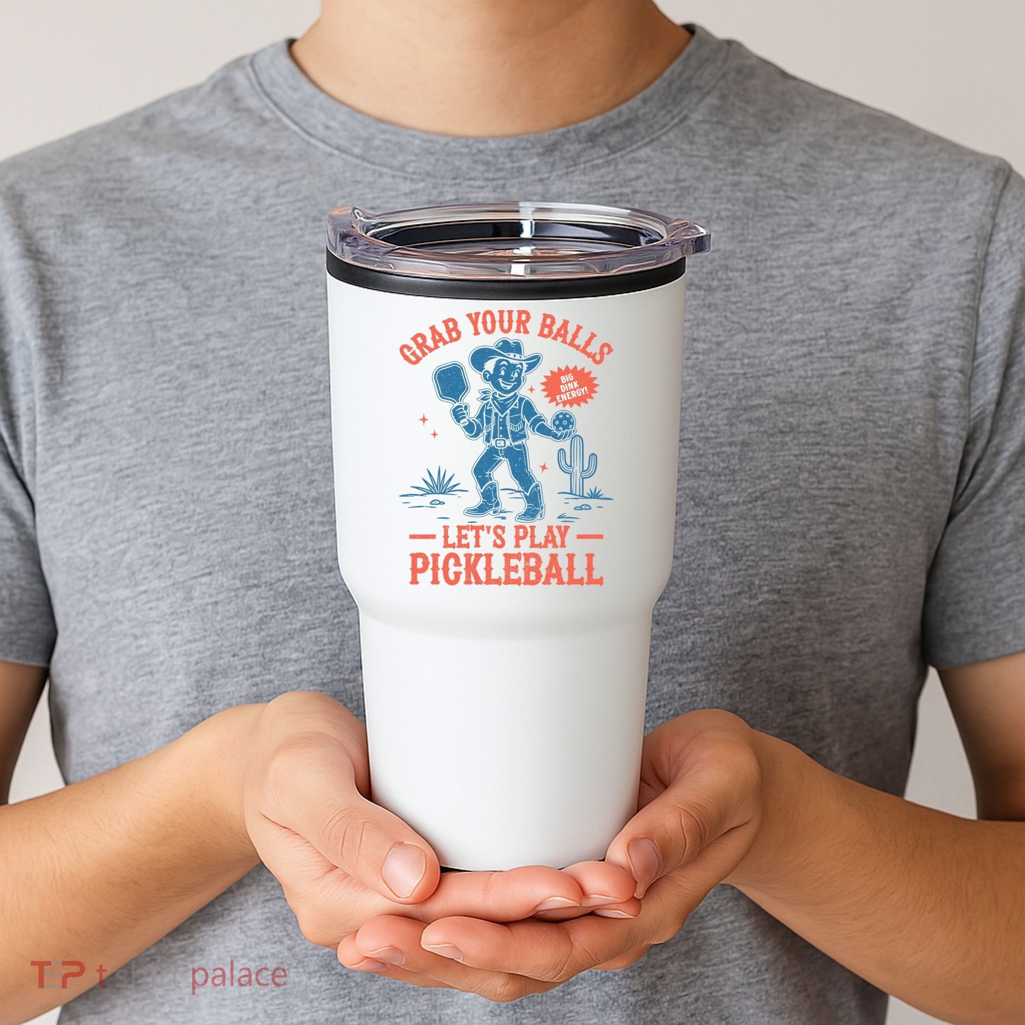 Funny Pickleball Grab Your Balls Tumbler
