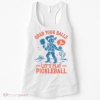 Funny Pickleball Grab Your Balls Women's Tank Top thumb 0