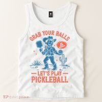 Funny Pickleball Grab Your Balls Tank Top thumb 2