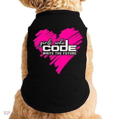Funny Programmer Girl Coder Girls Who Code Write The Future Gift Doggie Tank