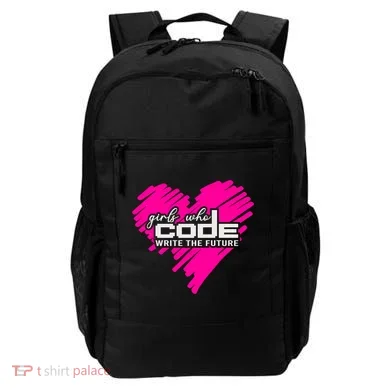 Funny Programmer Girl Coder Girls Who Code Write The Future Gift Backpack