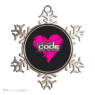 Funny Programmer Girl Coder Girls Who Code Write The Future Gift Ornament