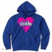Funny Programmer Girl Coder Girls Who Code Write The Future Gift Hoodie thumb 0
