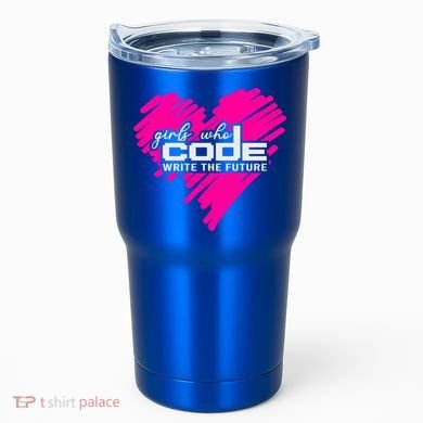 Funny Programmer Girl Coder Girls Who Code Write The Future Gift Tumbler