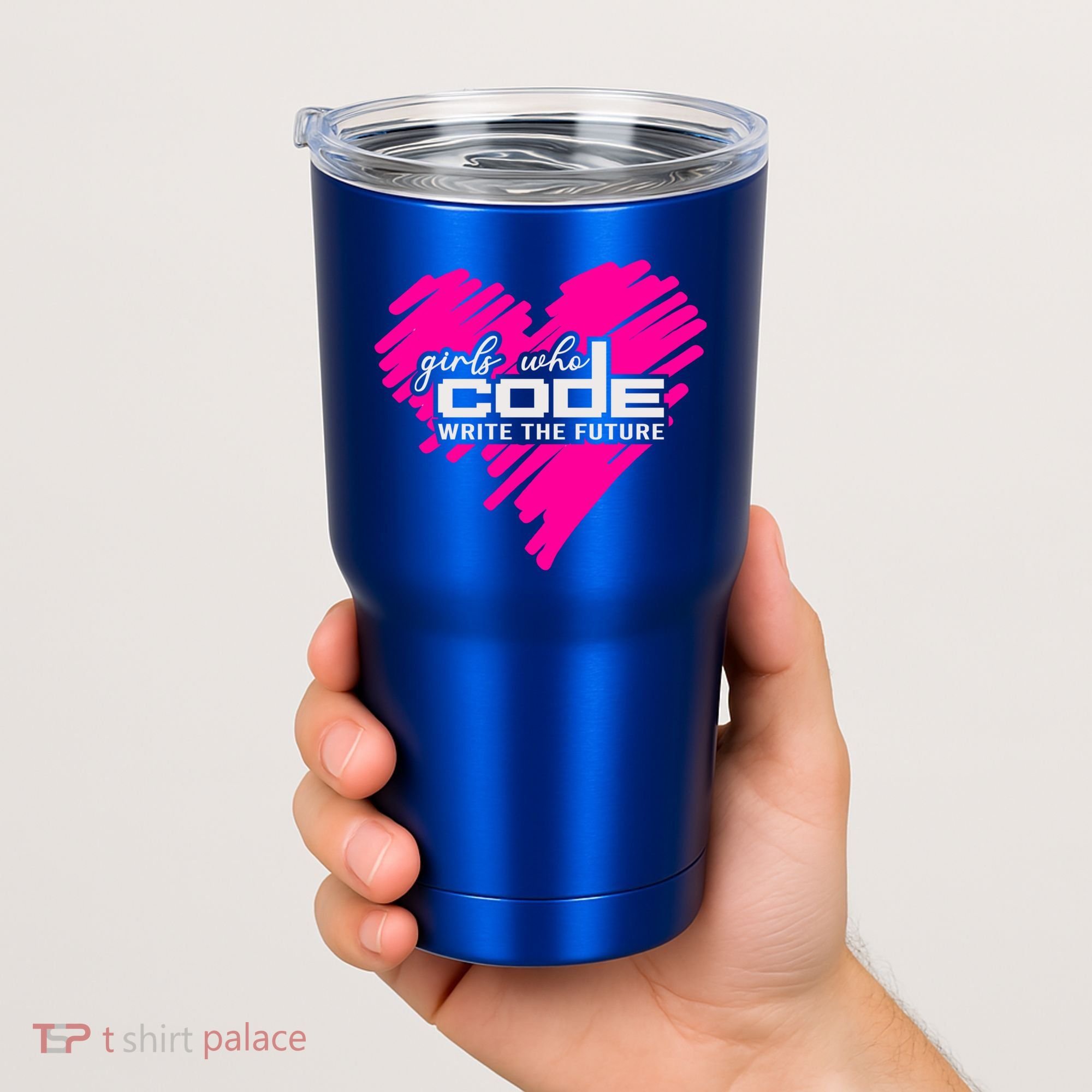 Funny Programmer Girl Coder Girls Who Code Write The Future Gift Tumbler