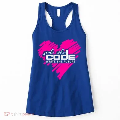 Funny Programmer Girl Coder Girls Who Code Write The Future Gift Women's Tank Top