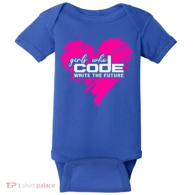 Funny Programmer Girl Coder Girls Who Code Write The Future Gift Baby Bodysuit