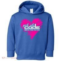 Funny Programmer Girl Coder Girls Who Code Write The Future Gift Toddler Hoodie thumb 0