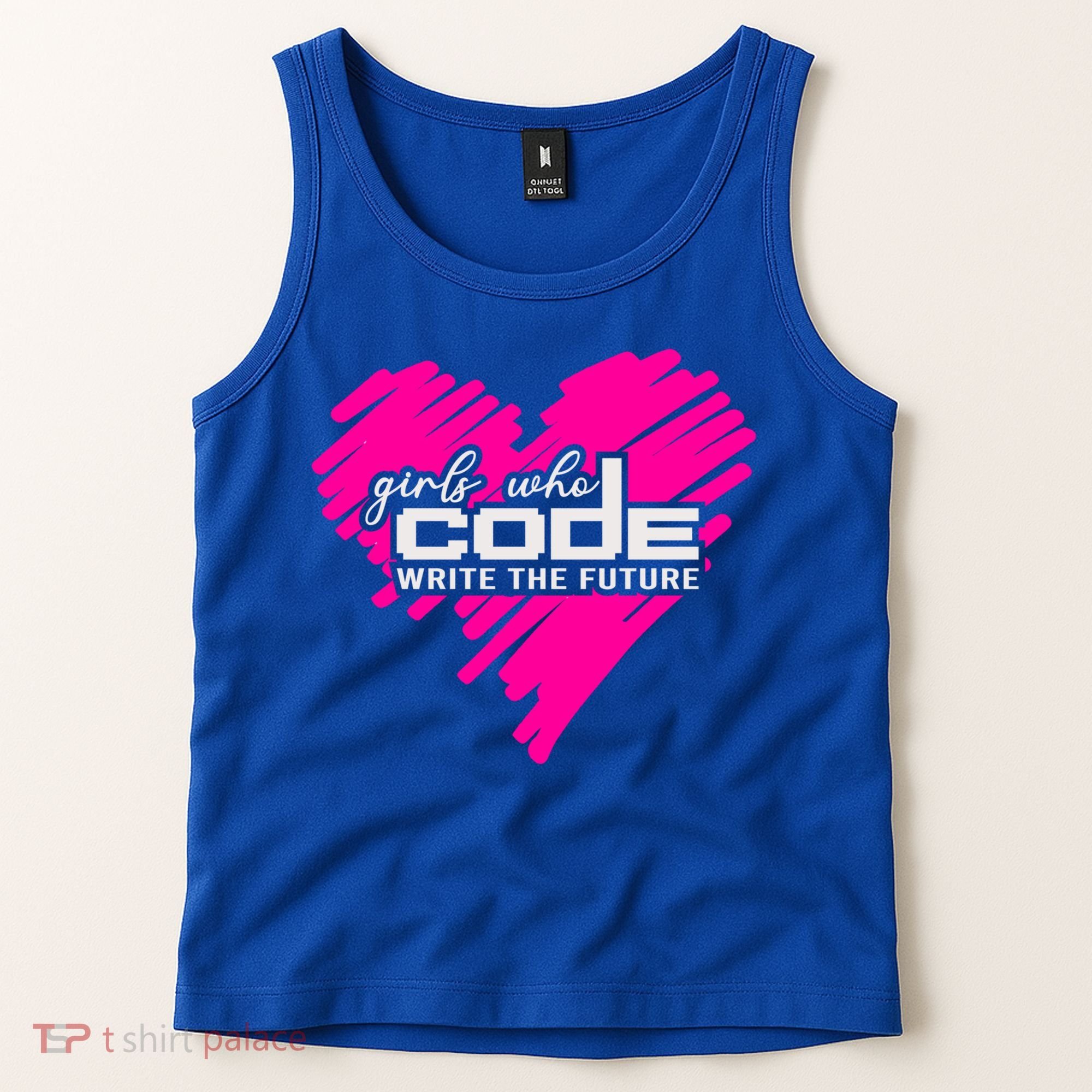 Funny Programmer Girl Coder Girls Who Code Write The Future Gift Tank Top
