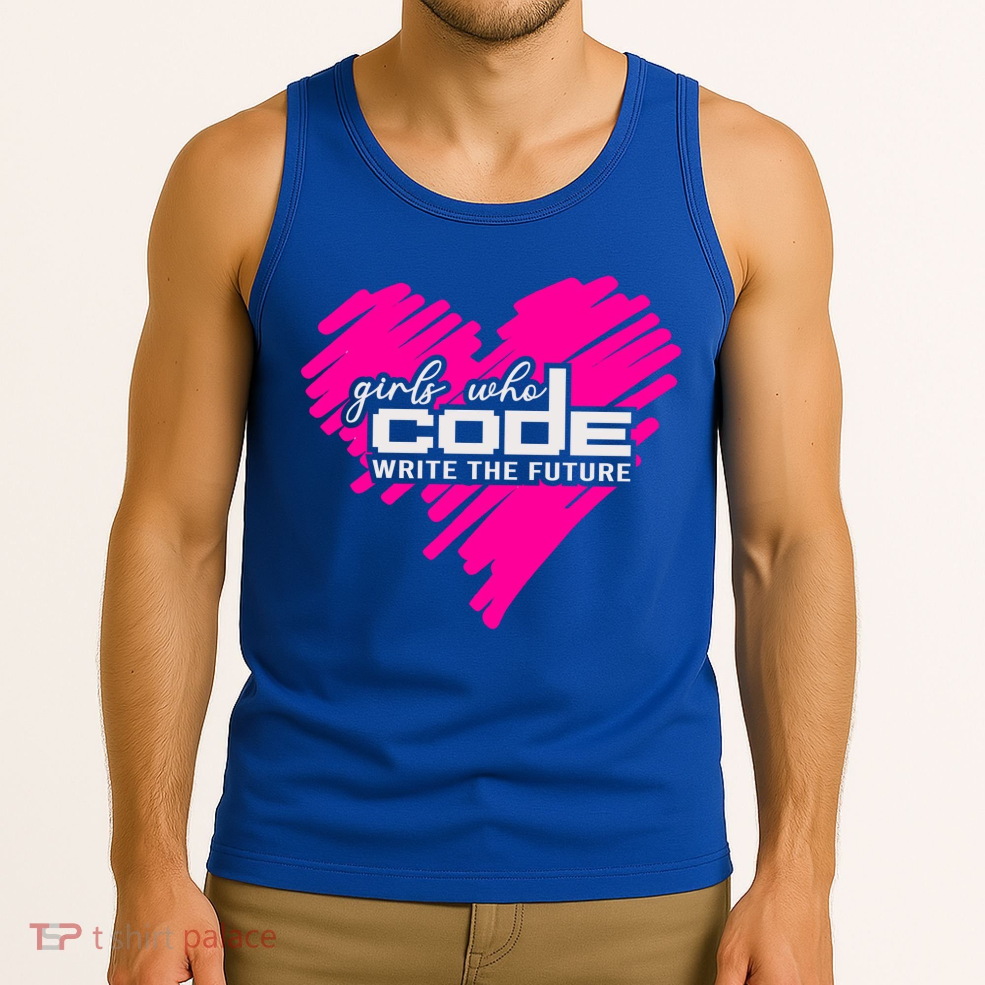 Funny Programmer Girl Coder Girls Who Code Write The Future Gift Tank Top