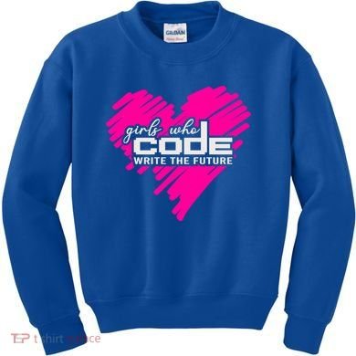 Funny Programmer Girl Coder Girls Who Code Write The Future Gift Kids Sweatshirt