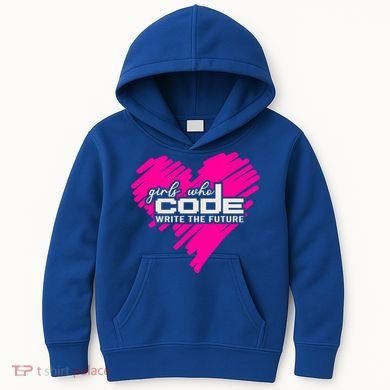 Funny Programmer Girl Coder Girls Who Code Write The Future Gift Kids Hoodie