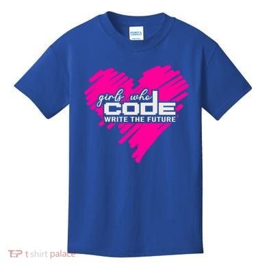 Funny Programmer Girl Coder Girls Who Code Write The Future Gift Kids T-Shirt