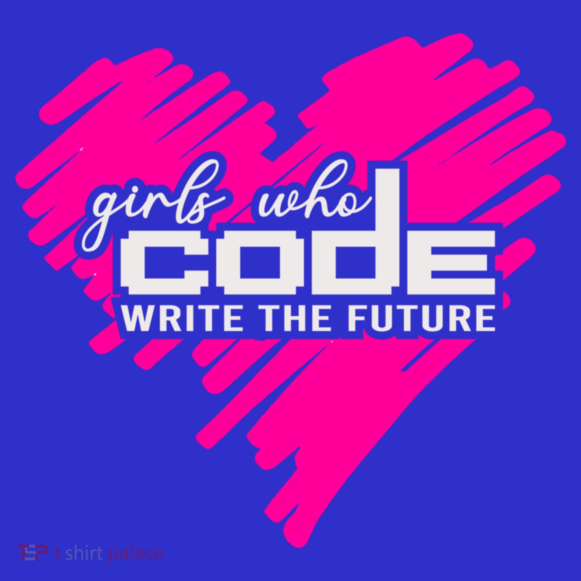 Funny Programmer Girl Coder Girls Who Code Write The Future Gift Kids T-Shirt