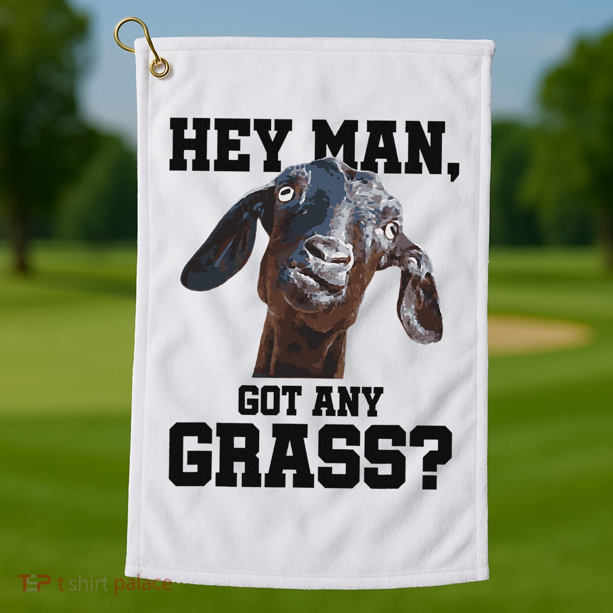 Funny Pun Goat Stuff And Farm Accesories Goat Golf Towel