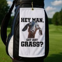 Funny Pun Goat Stuff And Farm Accesories Goat Golf Towel thumb 2