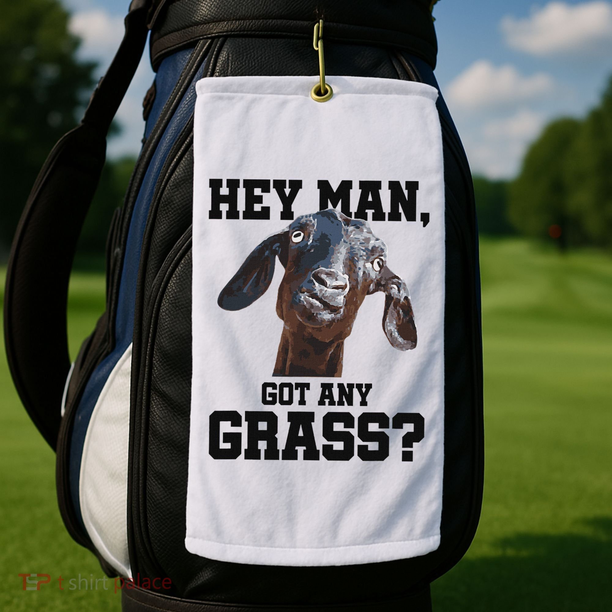 Funny Pun Goat Stuff And Farm Accesories Goat Golf Towel