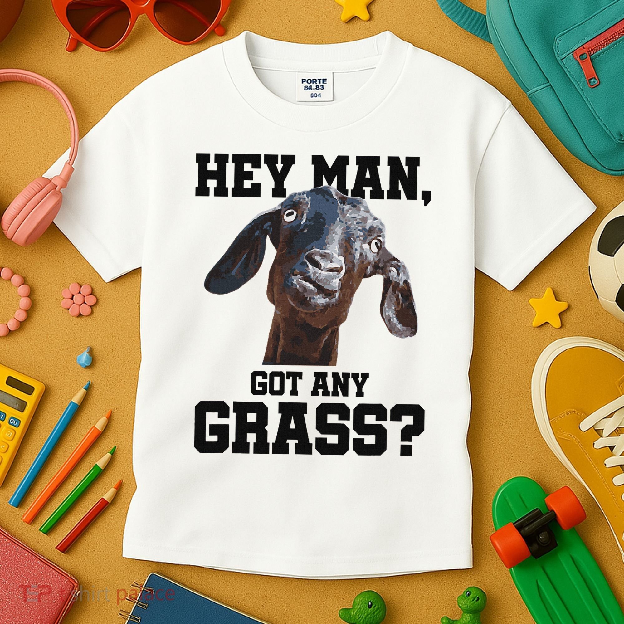 Funny Pun Goat Stuff And Farm Accesories Goat Kids T-Shirt