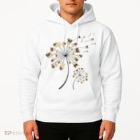 Funny Pug Gift For  Cool Flower Dog Dandelion Lover Hoodie thumb 2
