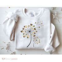 Funny Pug Gift For  Cool Flower Dog Dandelion Lover Sweatshirt thumb 2