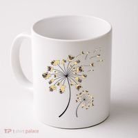 Funny Pug Gift For  Cool Flower Dog Dandelion Lover Coffee Mug thumb 0