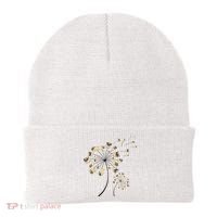Funny Pug Gift For  Cool Flower Dog Dandelion Lover Beanie thumb 0