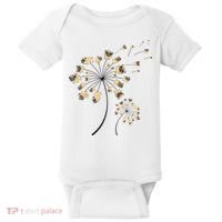 Funny Pug Gift For  Cool Flower Dog Dandelion Lover Baby Bodysuit thumb 0