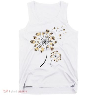 Funny Pug Gift For  Cool Flower Dog Dandelion Lover Tank Top