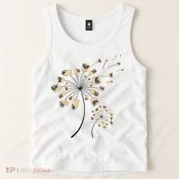 Funny Pug Gift For  Cool Flower Dog Dandelion Lover Tank Top thumb 2