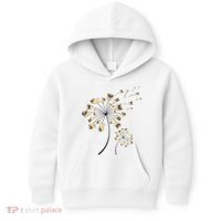Funny Pug Gift For  Cool Flower Dog Dandelion Lover Kids Hoodie thumb 0