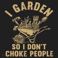 Funny Plant Gardening I Garden So I Don't Choke People Hat thumb 2
