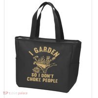 Funny Plant Gardening I Garden So I Don't Choke People Tote Bag thumb 3