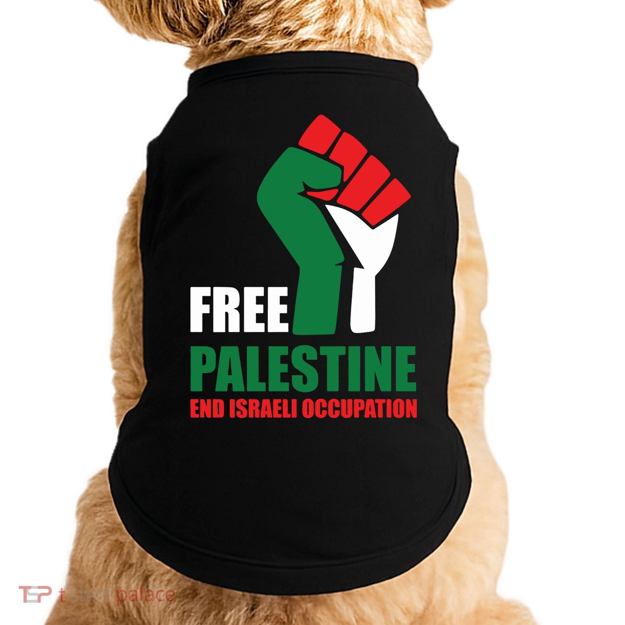 Free Palestine Gaza Freedom End Israeli Occupation Doggie Tank