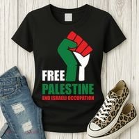 Free Palestine Gaza Freedom End Israeli Occupation Women's T-Shirt thumb 3