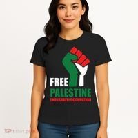 Free Palestine Gaza Freedom End Israeli Occupation Women's T-Shirt thumb 4