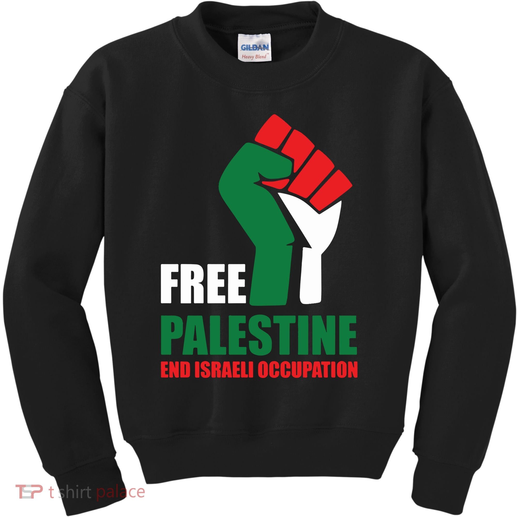 Free Palestine Gaza Freedom End Israeli Occupation Kids Sweatshirt