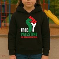 Free Palestine Gaza Freedom End Israeli Occupation Kids Hoodie thumb 3