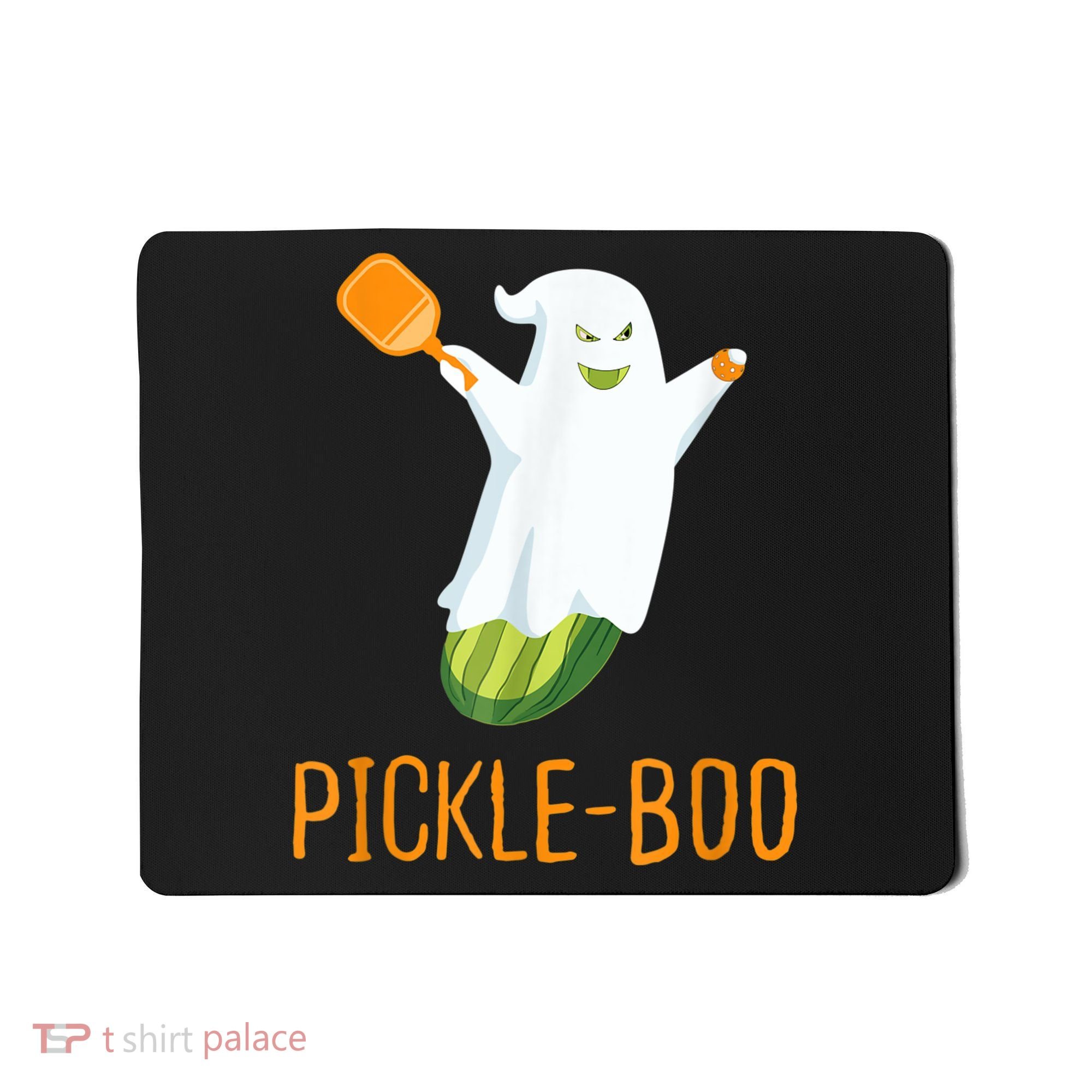 Funny Pickle Ghost Loves To Play Pickleball At Halloween Mousepad