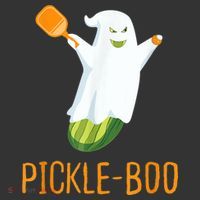Funny Pickle Ghost Loves To Play Pickleball At Halloween Ornament thumb 1