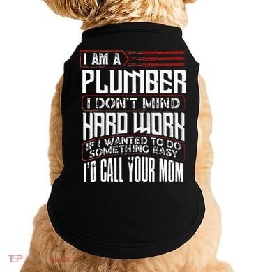 Funny Plumber Gift For Men Plumbing Dad Fathers Day Doggie Tank