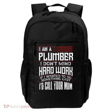 Funny Plumber Gift For Men Plumbing Dad Fathers Day Backpack