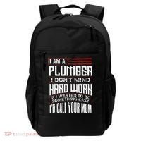 Funny Plumber Gift For Men Plumbing Dad Fathers Day Backpack thumb 0